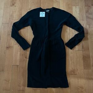 NWT JOHN PAUL GAULTIER Vintage Deadstock Black Long Sleeve Dress 4